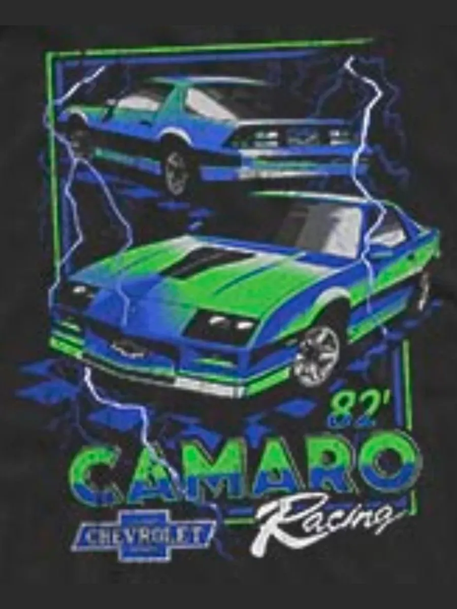 Мужская майка-безрукавка с ретро-принтом Camaro 82 Chevy Racing Fifth Sun — изображение 3 из 3, черный