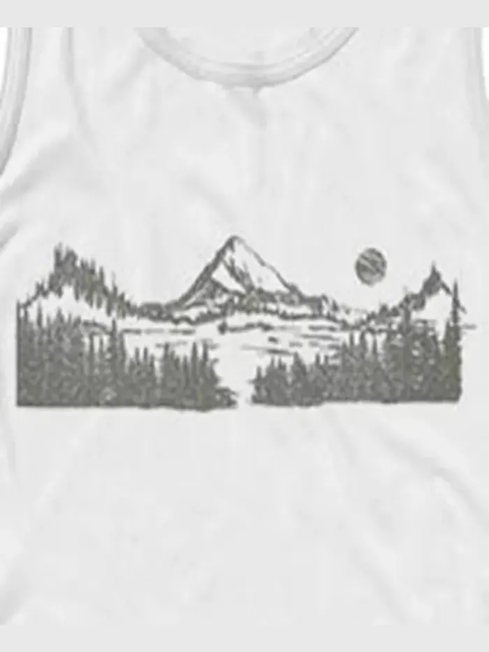 Мужской майка Mount Scene с принтом Fifth Sun — изображение 3 из 3, белый