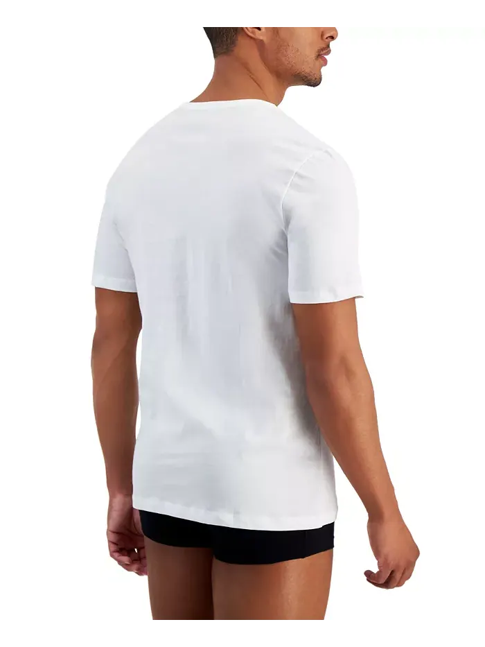 BOSS by Hugo Boss Мужские майки из 100% хлопка, 5 штук, однотонные — изображение 2 из 3, белый