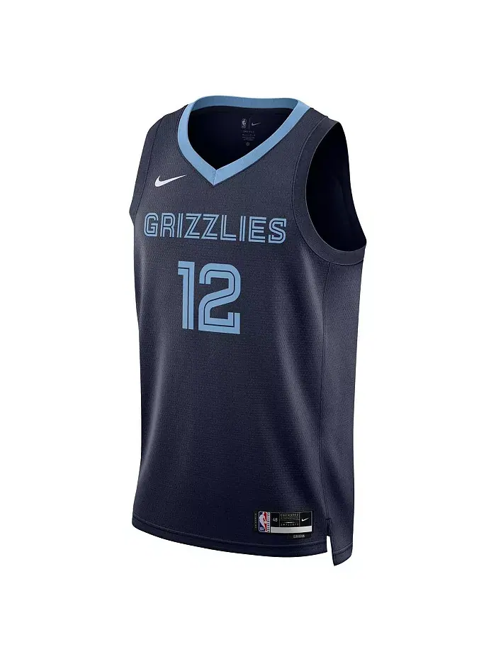 Мужская и женская баскетбольная майка Ja Morant Memphis Grizzlies Swingman Nike — изображение 2 из 3, темно-синий