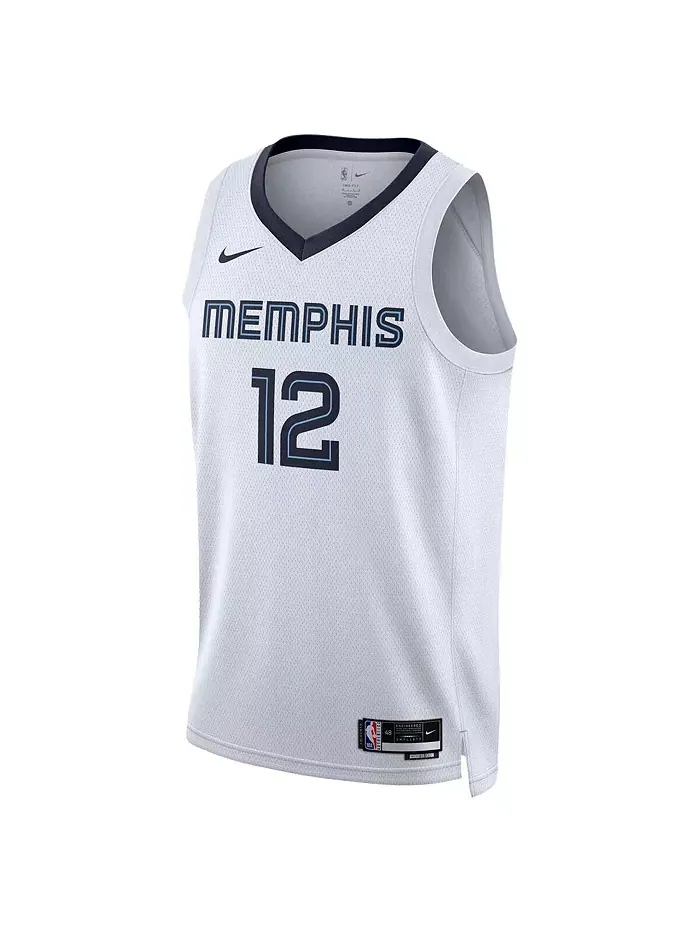 Мужская и женская баскетбольная майка Ja Morant Memphis Grizzlies Swingman Nike — изображение 3 из 3, белый