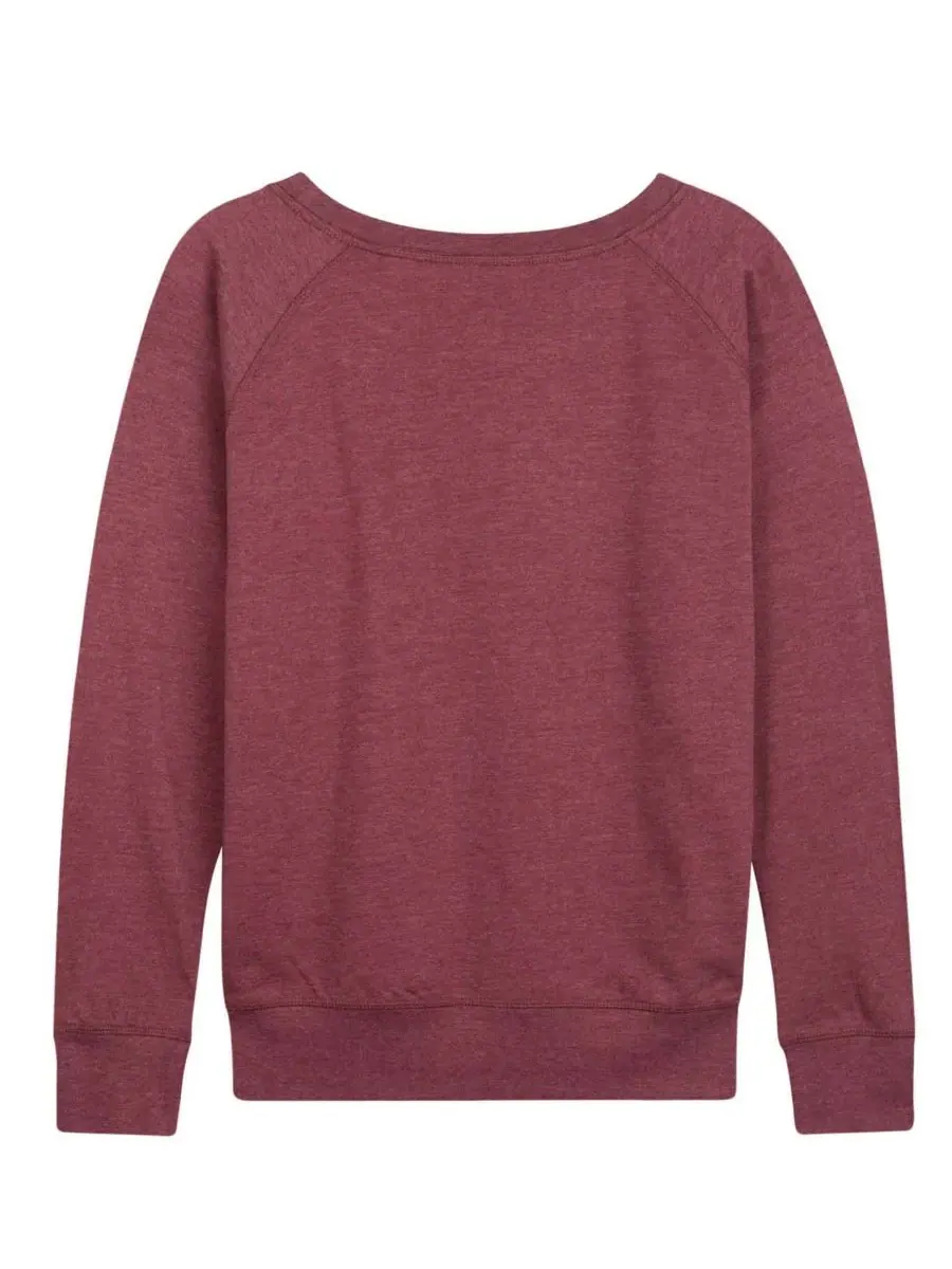Hybrid Apparel Женская футболка с длинными рукавами из французского махрового трикотажа с надписью — изображение 3 из 3
