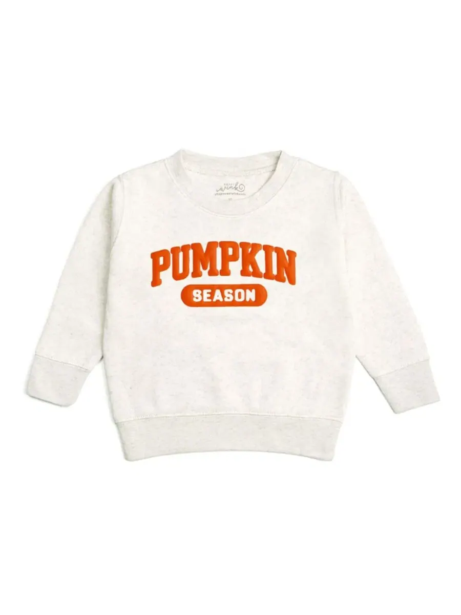 Свитшот с принтом Pumpkin Season Sweet Wink — изображение 1 из 4, серый