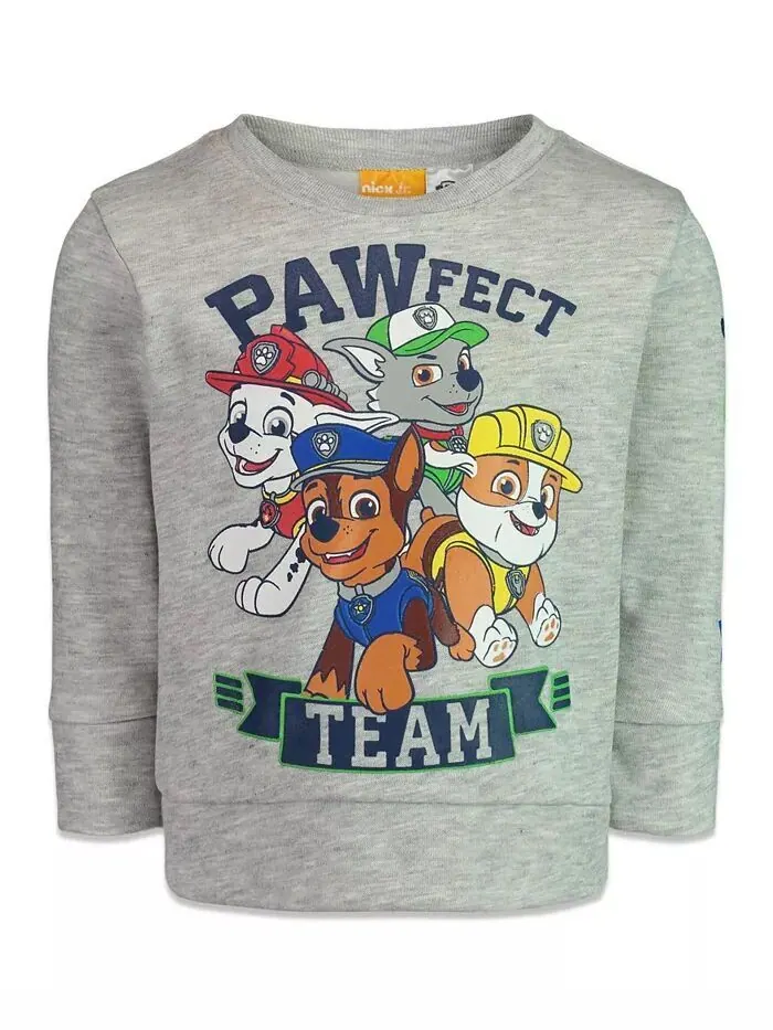 Флисовый свитшот для мальчиков Paw Patrol Rubble Marshall Chase Nickelodeon