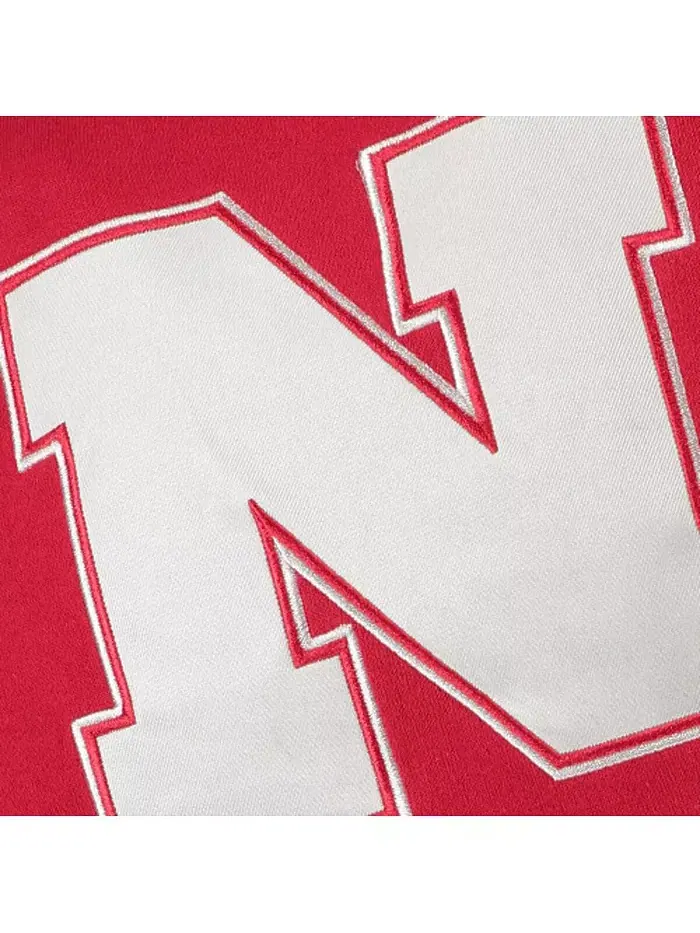 Большая толстовка с капюшоном Big Boys Scarlet Nebraska Huskers с крупным логотипом Colosseum — изображение 2 из 2