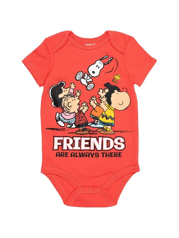 Комплект из 5 боди для мальчиков Snoopy Charlie Brown, разноцветные, для младенцев Peanuts — изображение 7 из 7, мульти