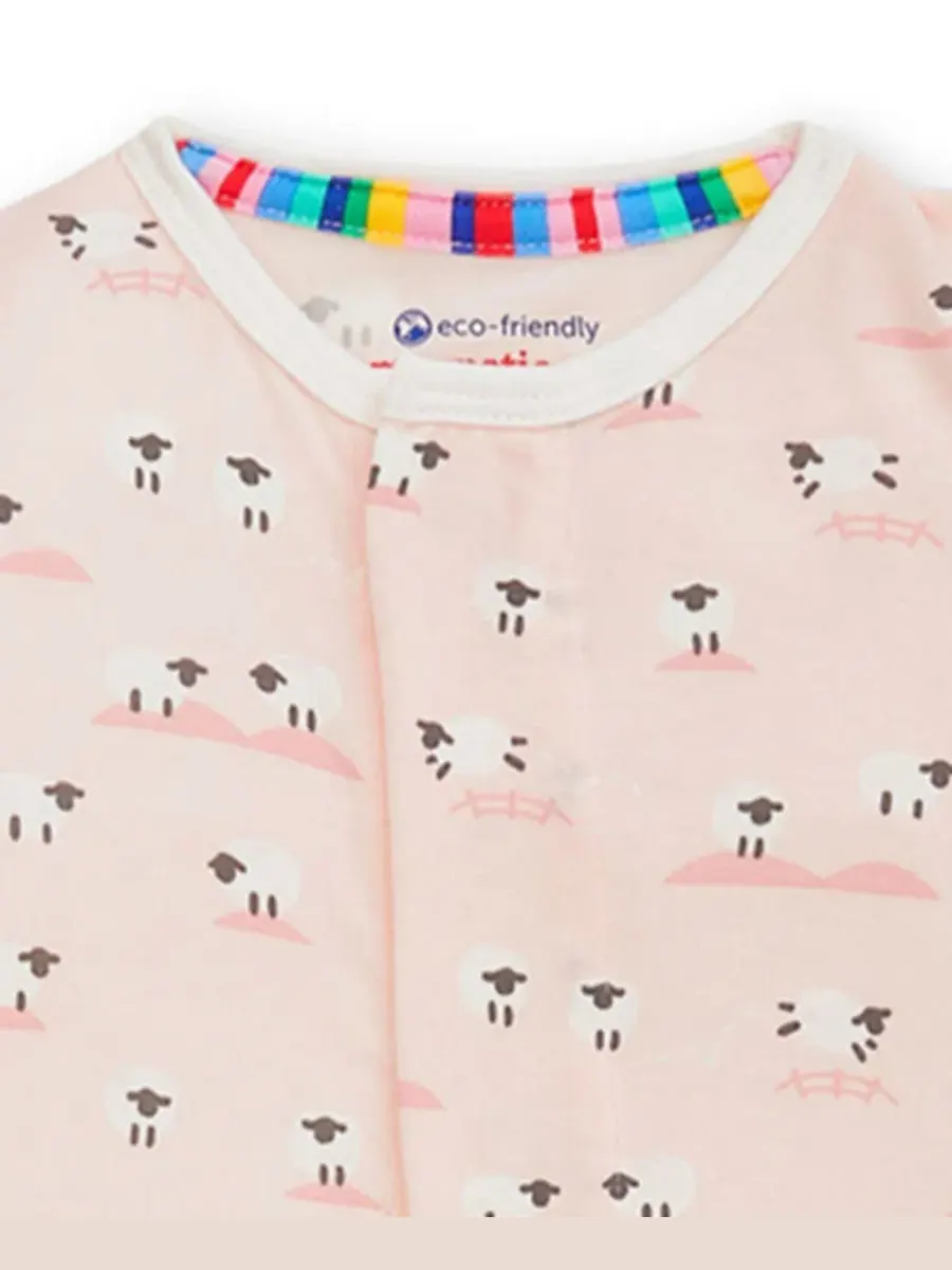 Боди-комбинезон с длинным рукавом Baa Baa Baby Magnetic Me — изображение 3 из 5, розовый