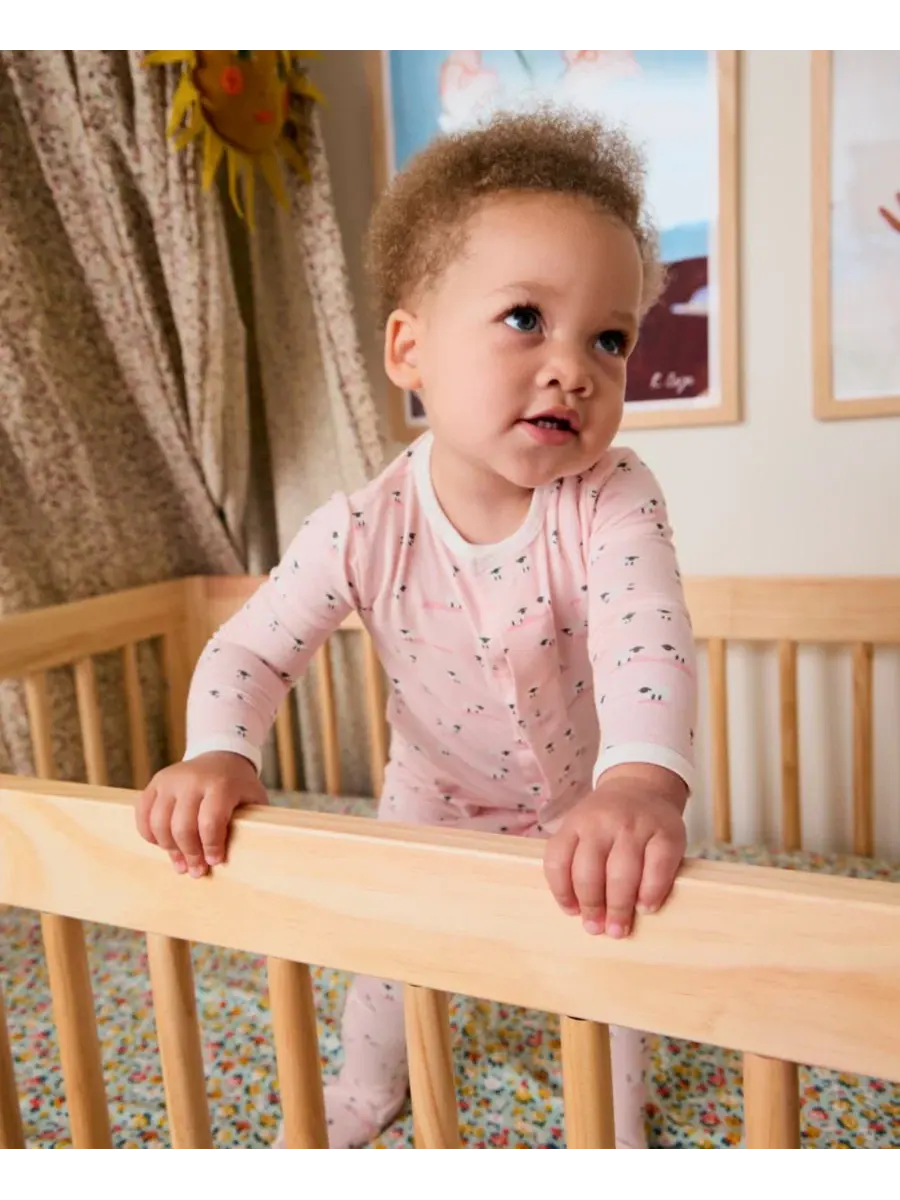 Боди-комбинезон с длинным рукавом Baa Baa Baby Magnetic Me — изображение 4 из 5, розовый