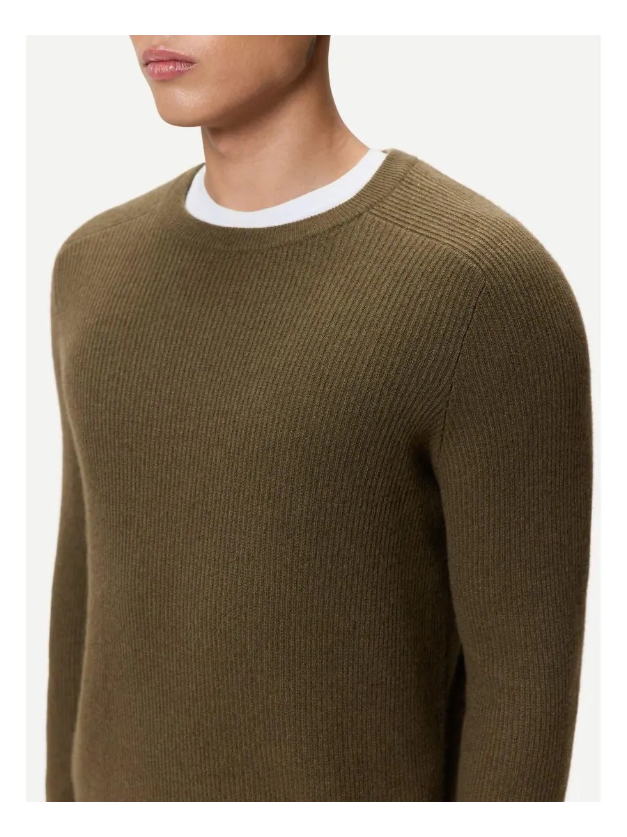 Мужской ребристый кашемировый свитер Gobi Cashmere — изображение 5 из 6, нет цвета