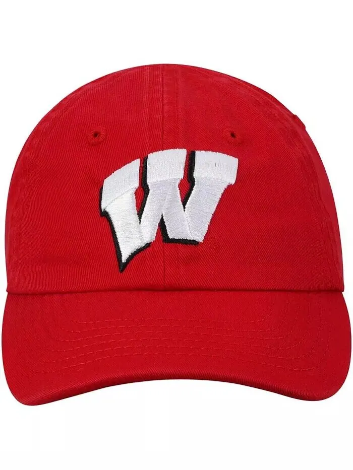 Регулируемая шапка унисекс для младенцев Red Wisconsin Badgers Mini Me Top Of The World — изображение 2 из 4
