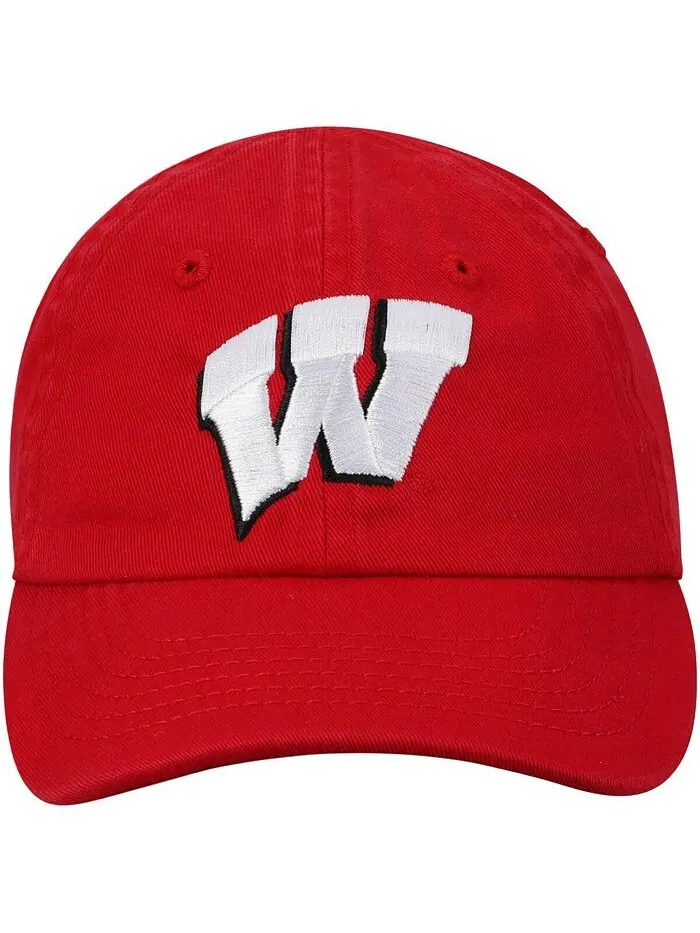 Регулируемая шапка для новорожденных Red Wisconsin Badgers Mini Me Top of the World — изображение 2 из 4, красный