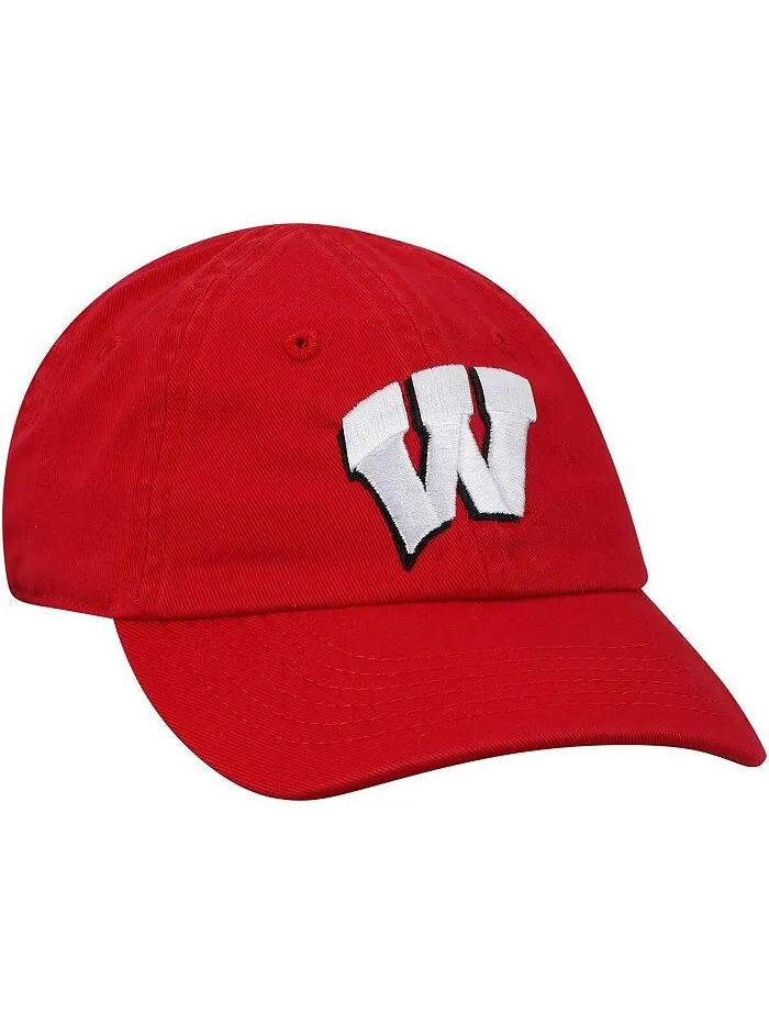 Регулируемая шапка для новорожденных Red Wisconsin Badgers Mini Me Top of the World — изображение 3 из 4, красный