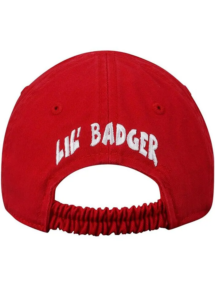 Регулируемая шапка для новорожденных Red Wisconsin Badgers Mini Me Top of the World — изображение 4 из 4, красный