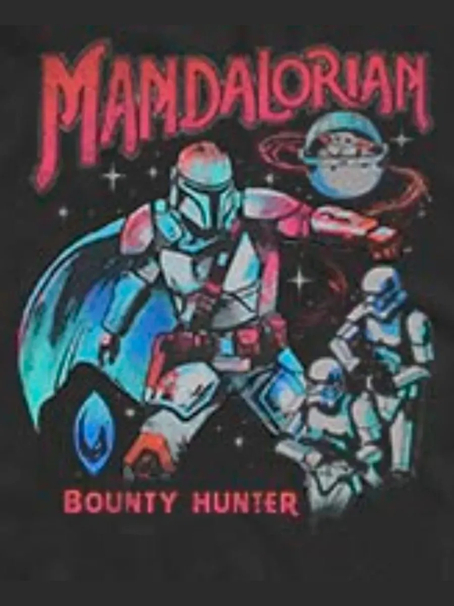Мужская майка-безрукавка с принтом The Mandalorian Bounty Hunter Retro Fifth Sun — изображение 3 из 3, черный