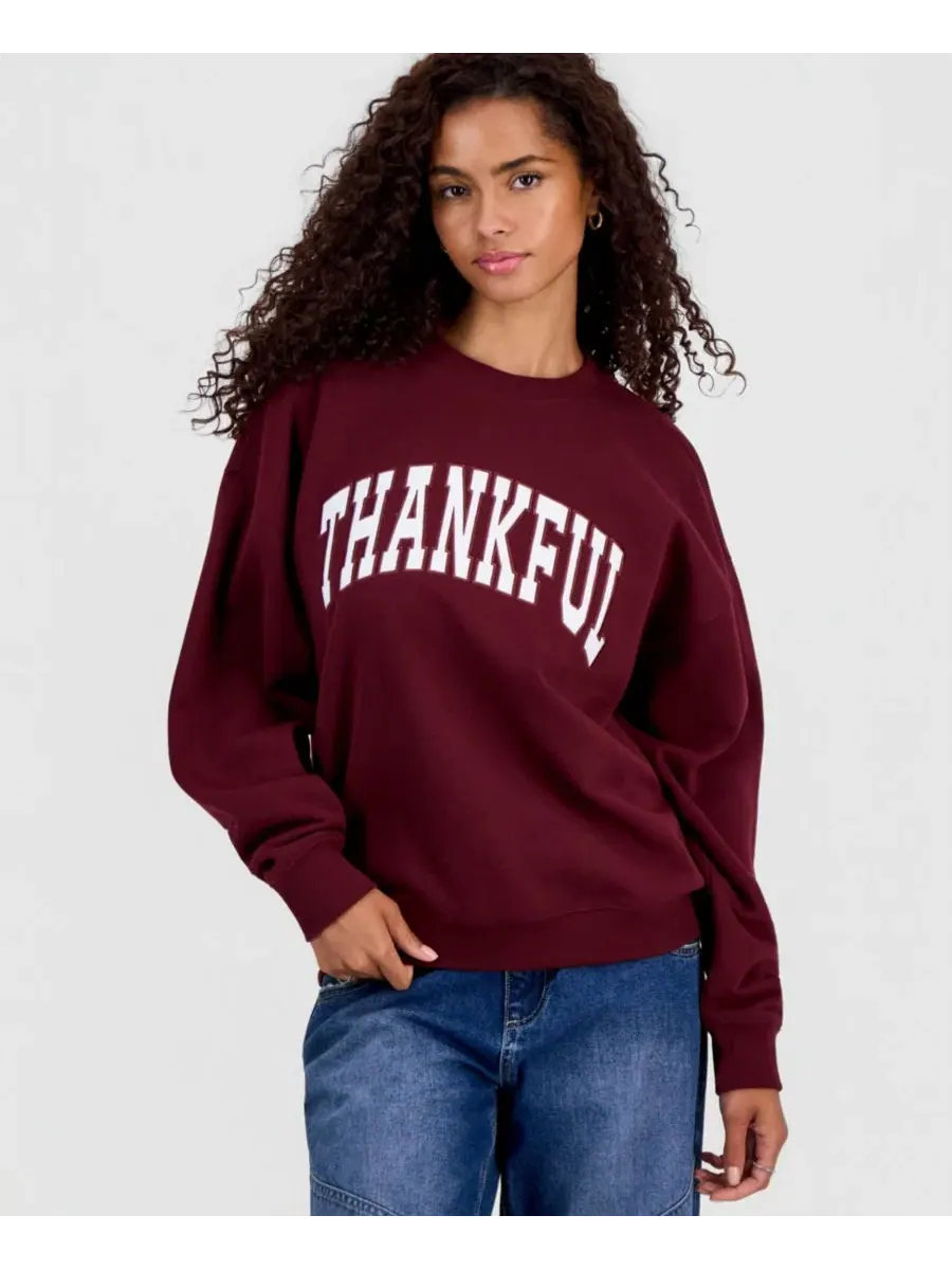 Свитшот с вышивкой Thankful Hooked Up by IOT