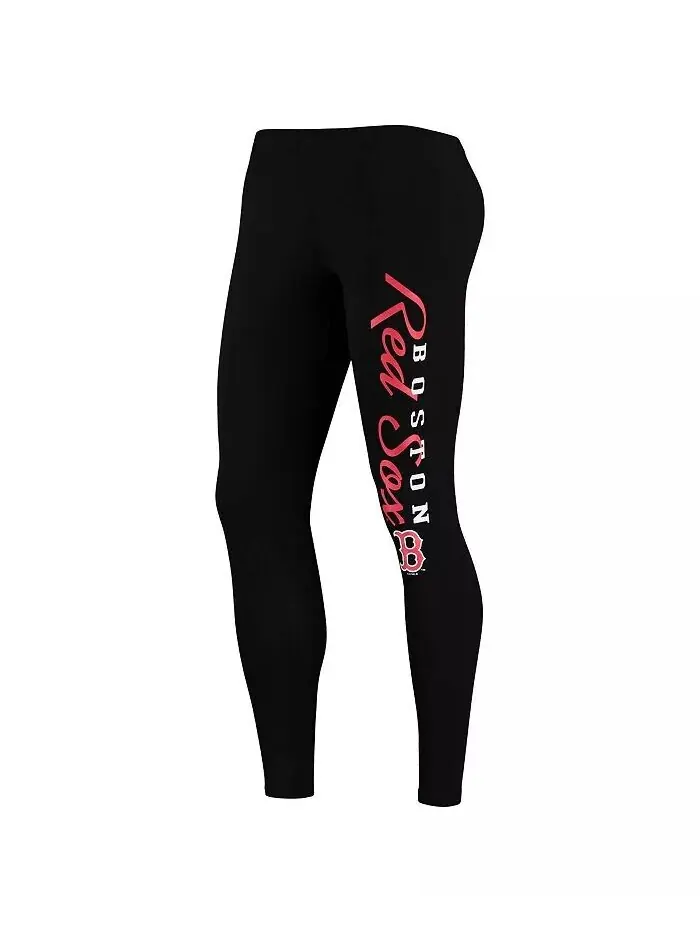Женский комплект из белой и черной майки Boston Red Sox Sonata и леггинсов Concepts Sport — изображение 3 из 4
