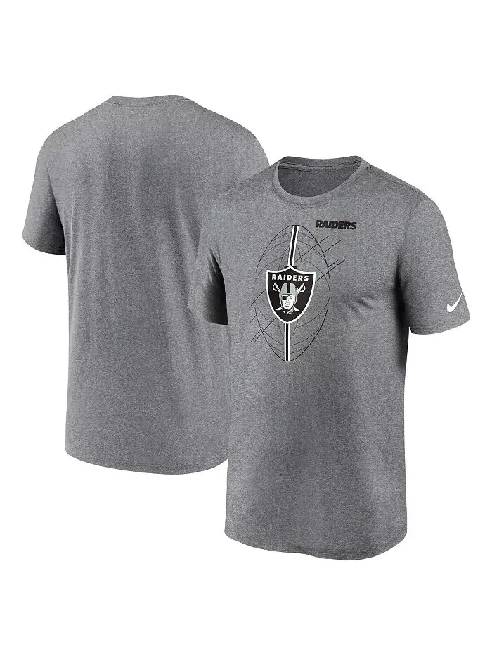 Футболка мужская Heather Charcoal Las Vegas Raiders Legend Icon Performance Nike — изображение 1 из 3
