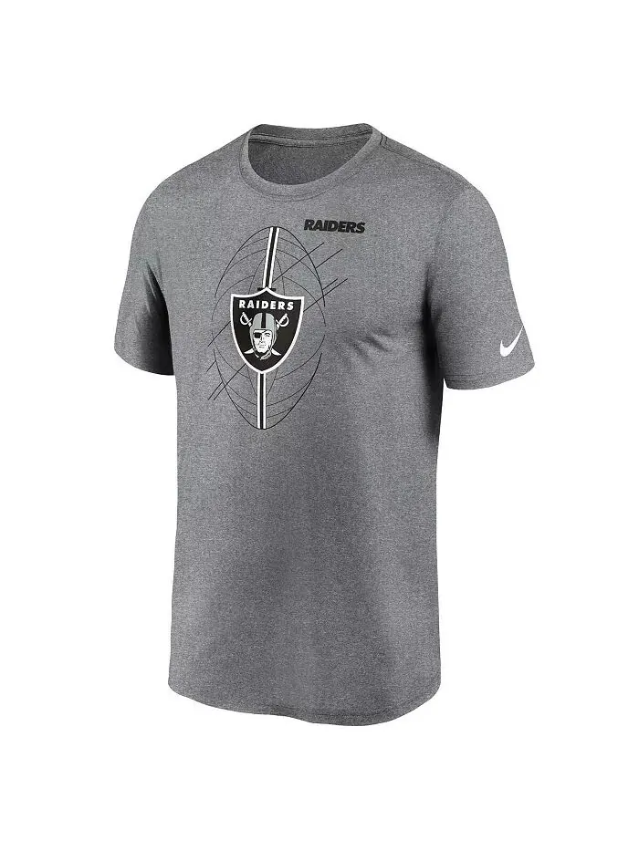 Футболка мужская Heather Charcoal Las Vegas Raiders Legend Icon Performance Nike — изображение 2 из 3