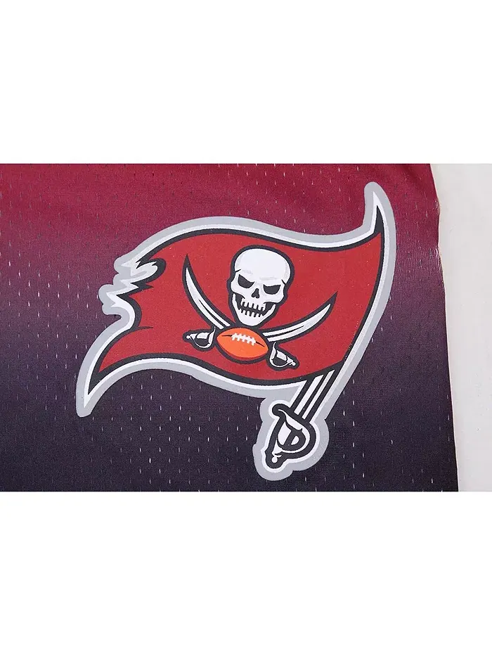 Мужские шорты Tampa Bay Buccaneers с градиентом, черно-красные, сетчатые Pro Standard — изображение 3 из 4