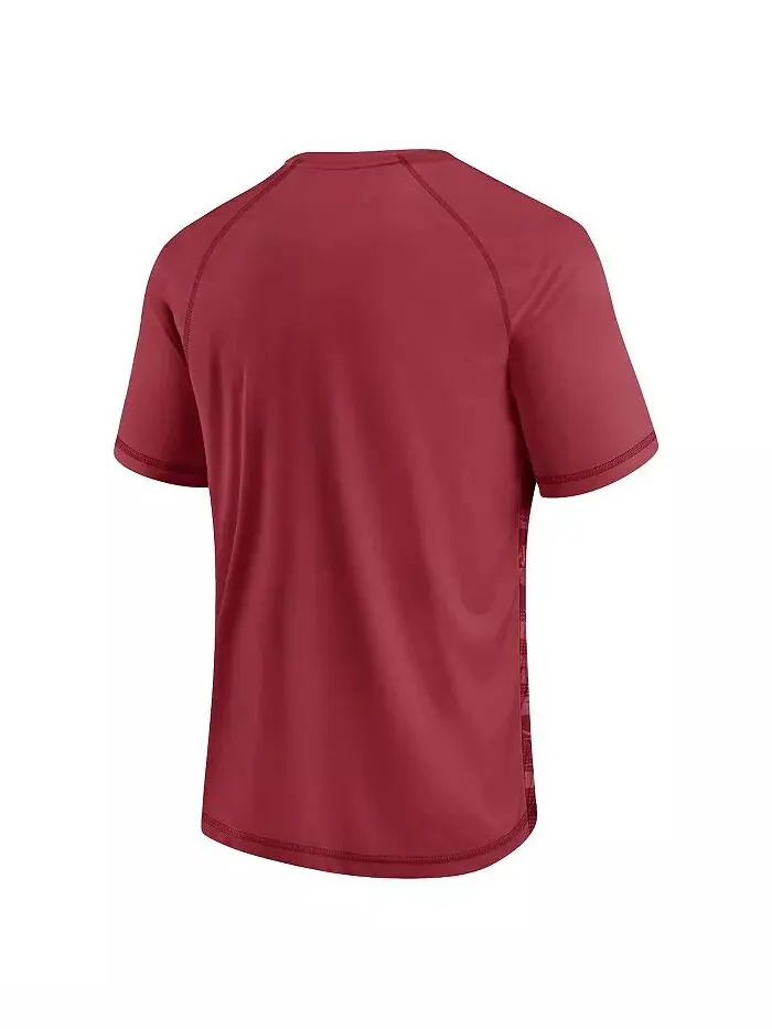 Мужская футболка Cardinal Arizona Cardinals Hail Mary Raglan Fanatics — изображение 3 из 3