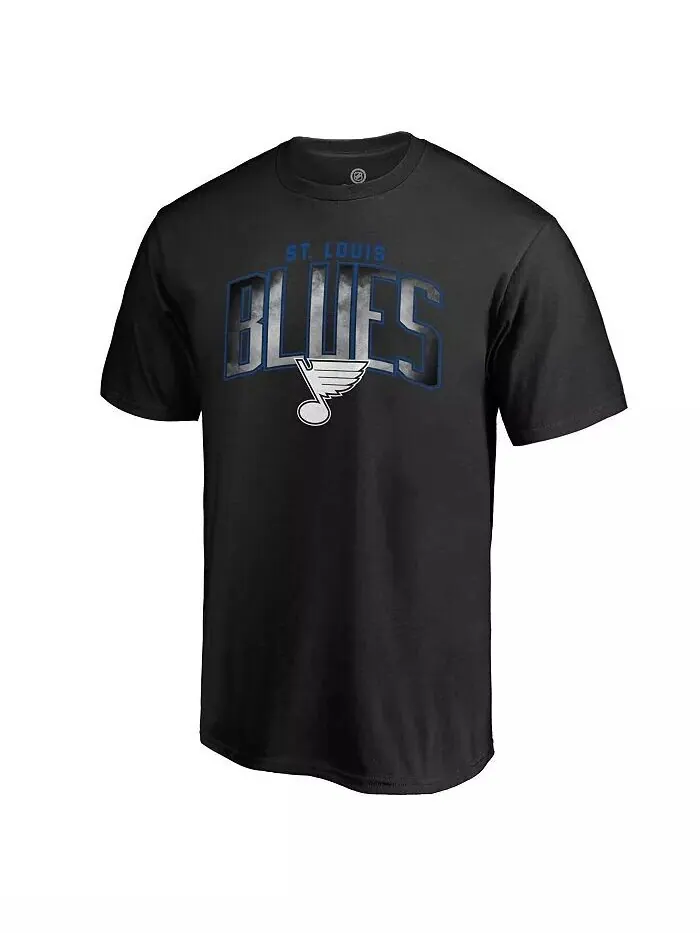 Мужская черная футболка St. Louis Blues Arch Smoke Fanatics — изображение 1 из 2