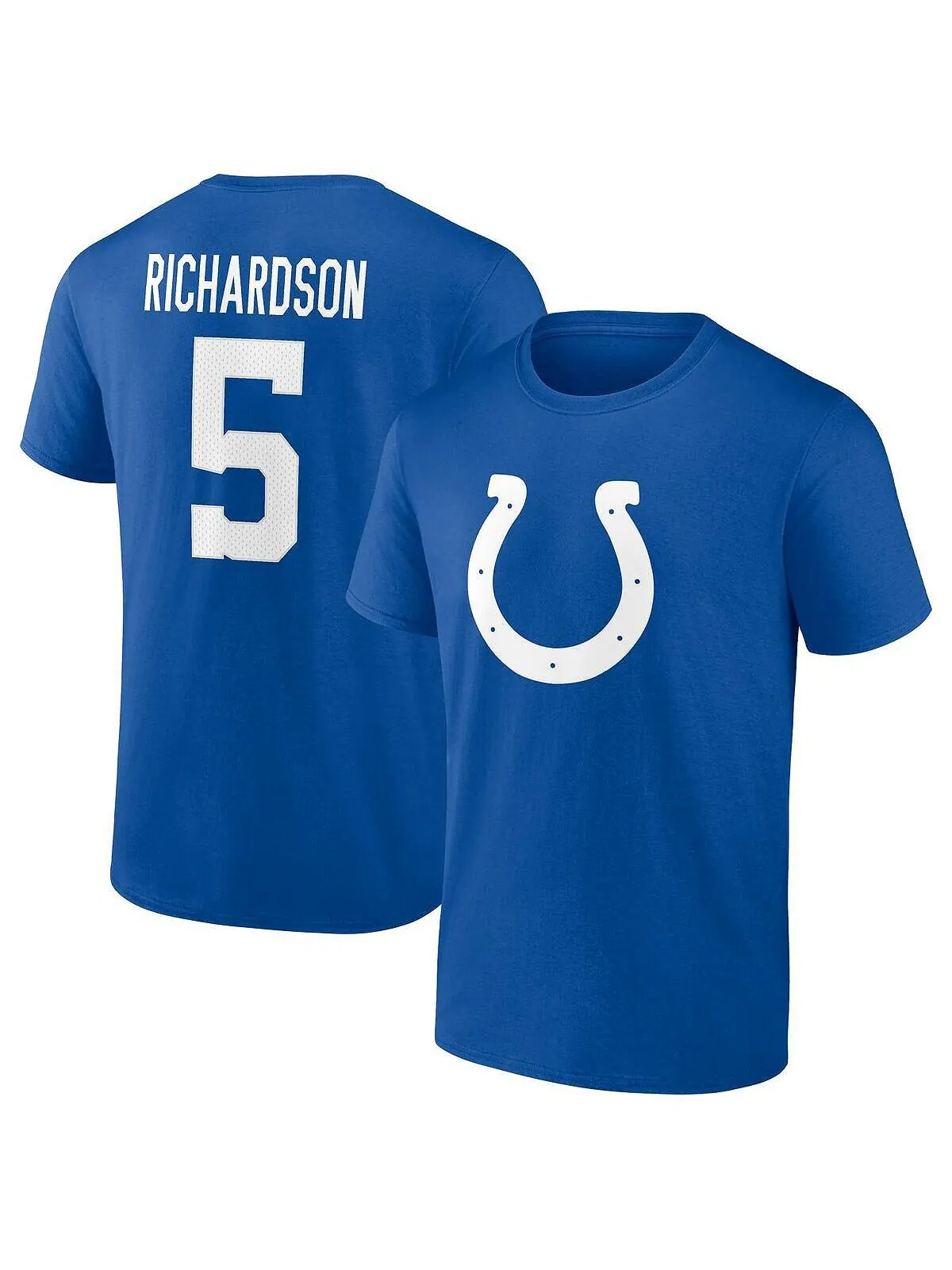 Мужская футболка с фирменным логотипом Anthony Richardson Royal Indianapolis Colts 2023 NFL Draft — изображение 1 из 1
