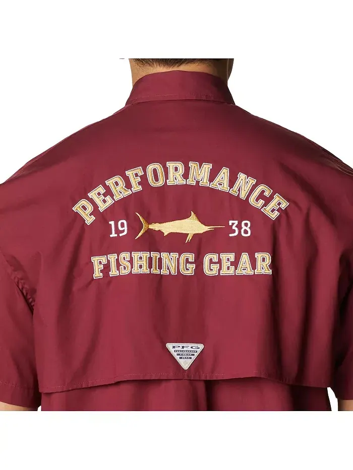 Мужская рубашка на пуговицах Garnet Florida State Seminoles Bonehead Columbia — изображение 4 из 4