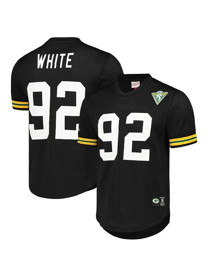 Мужские кроссовки Reggie белые черные зеленые Bay Packers Mitchell & Ness — изображение 1 из 3, черный