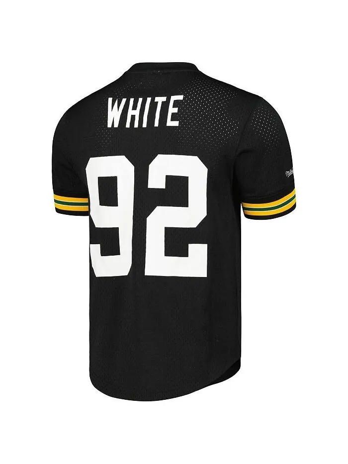 Мужские кроссовки Reggie белые черные зеленые Bay Packers Mitchell & Ness — изображение 2 из 3, черный