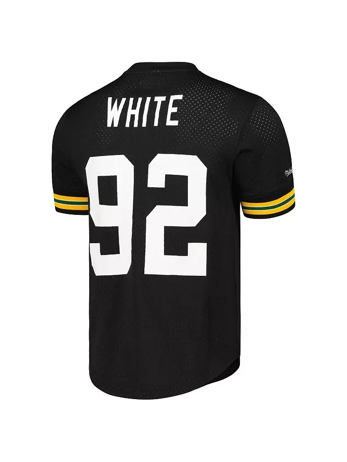 Мужская футболка Reggie White Black Green Bay Packers Mitchell & Ness — изображение 2 из 3