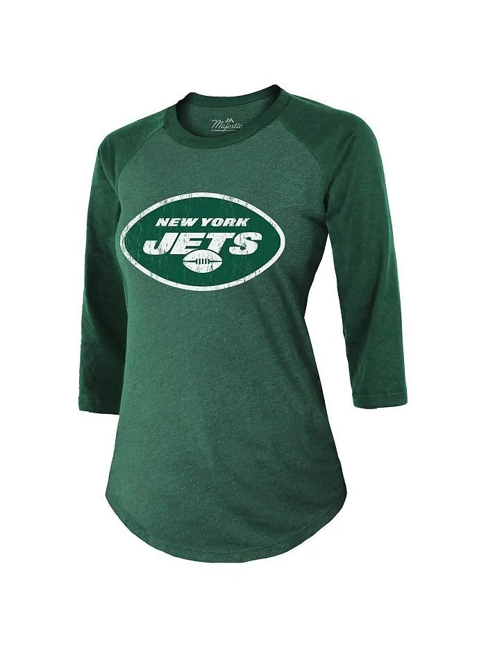 Женская футболка Ahmad Sauce Gardner Green New York Jets с именем и номером игрока, футболка — изображение 2 из 3, зеленый