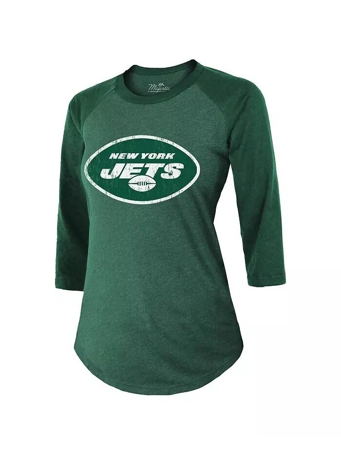 Женская футболка с принтом Ahmad Sauce Gardner Green New York Jets, имя и номер игрока, футболка — изображение 2 из 3