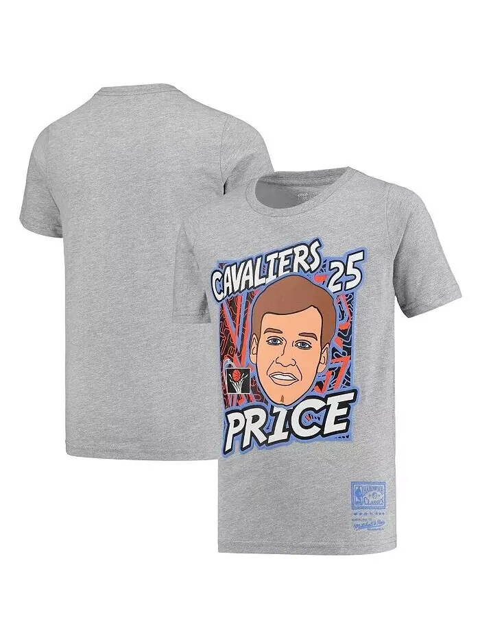 Серая футболка Big Boys Mark Price Cleveland Cavaliers Hardwood Classics King of the Court Player — изображение 1 из 1