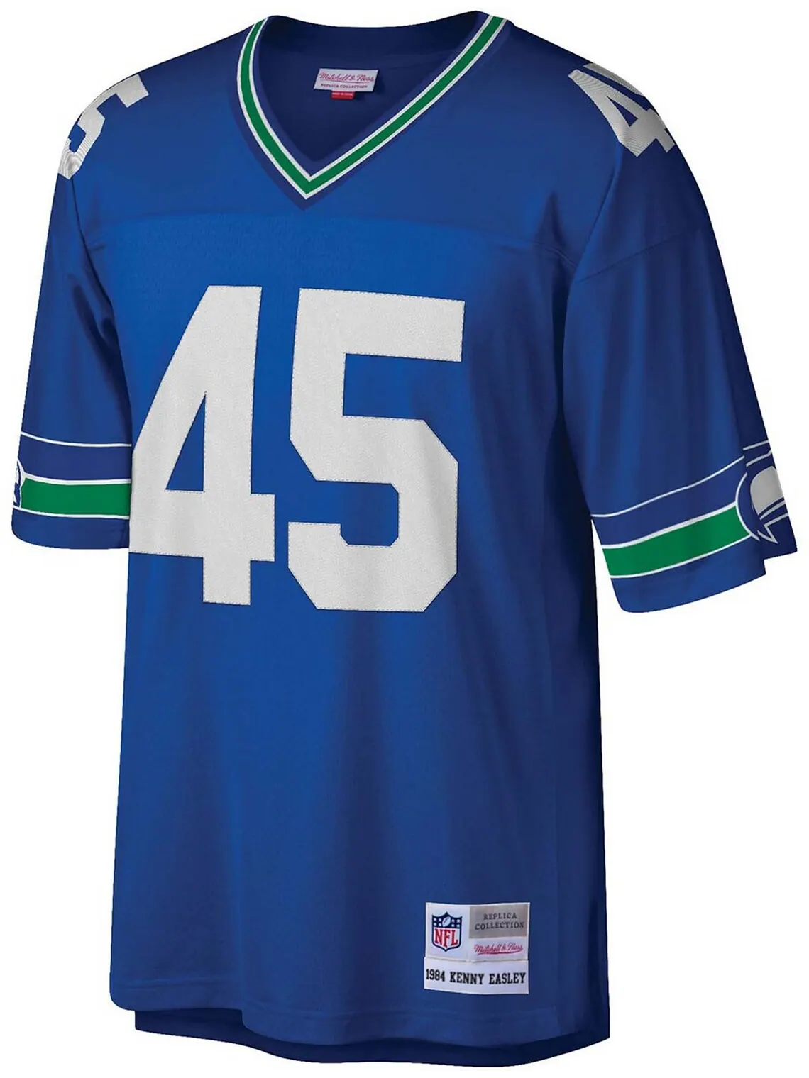 Реплика мужского джерси Сиэтл Сихокс Легаси - Кенни Исли Mitchell & Ness — изображение 2 из 3, королевский