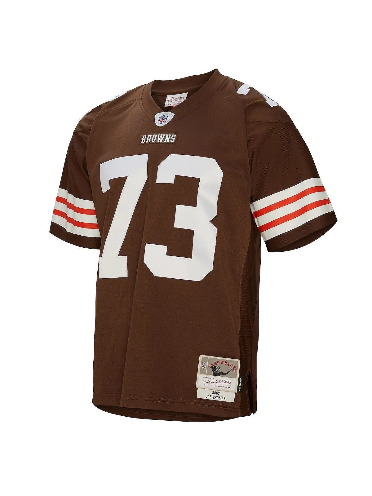 Мужская майка Джо Томаса Брауна Cleveland Browns 2007 Legacy, вышедшего на пенсию игрока Mitchell & — изображение 3 из 3
