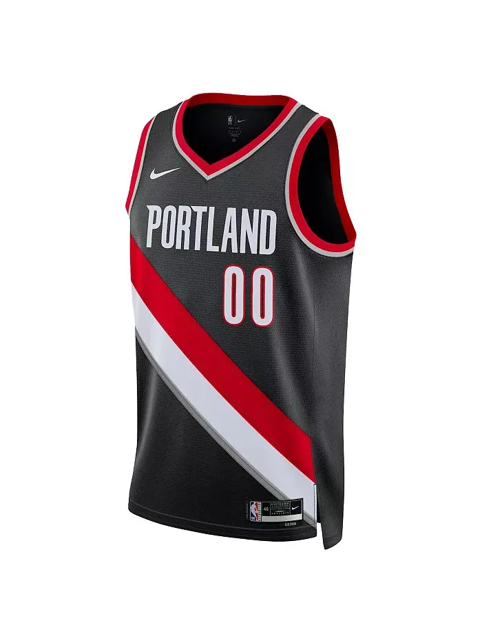 Мужская и женская баскетбольная майка Scoot Henderson Portland Trail Blazers черная, драфт НБА — изображение 2 из 3