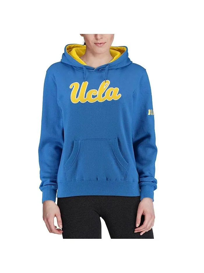 Женский синий пуловер с капюшоном и большим логотипом UCLA Bruins Stadium Athletic — изображение 2 из 4