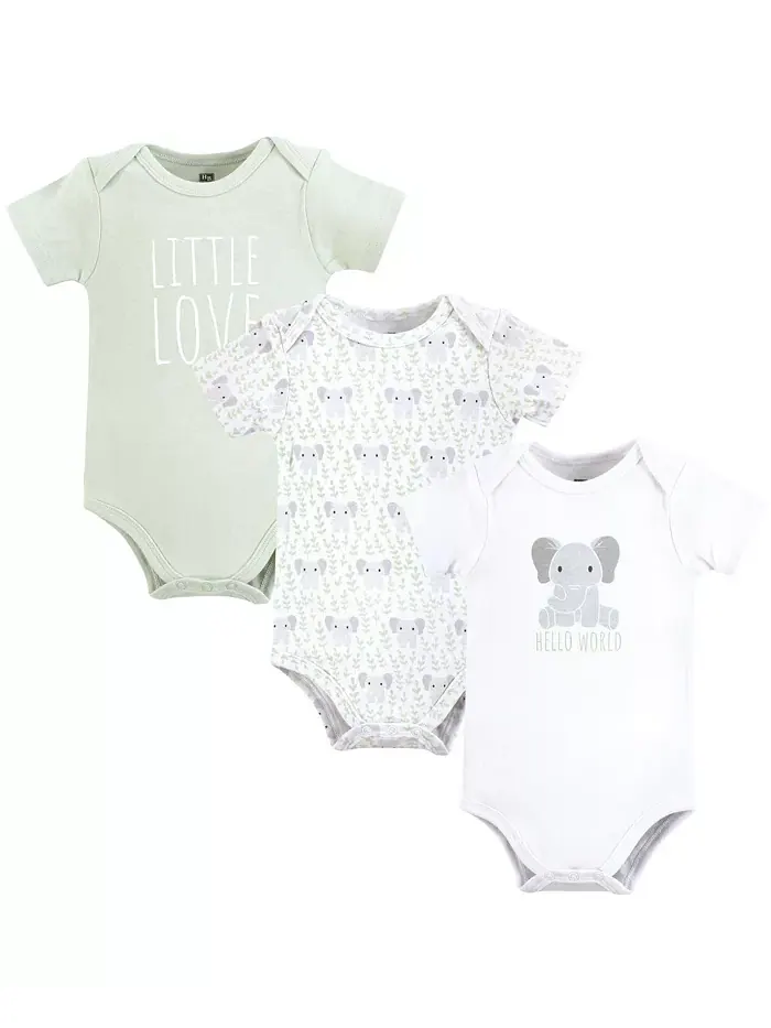 Боди для мальчиков Hudson из хлопка, 3 шт Hudson Baby — изображение 1 из 4