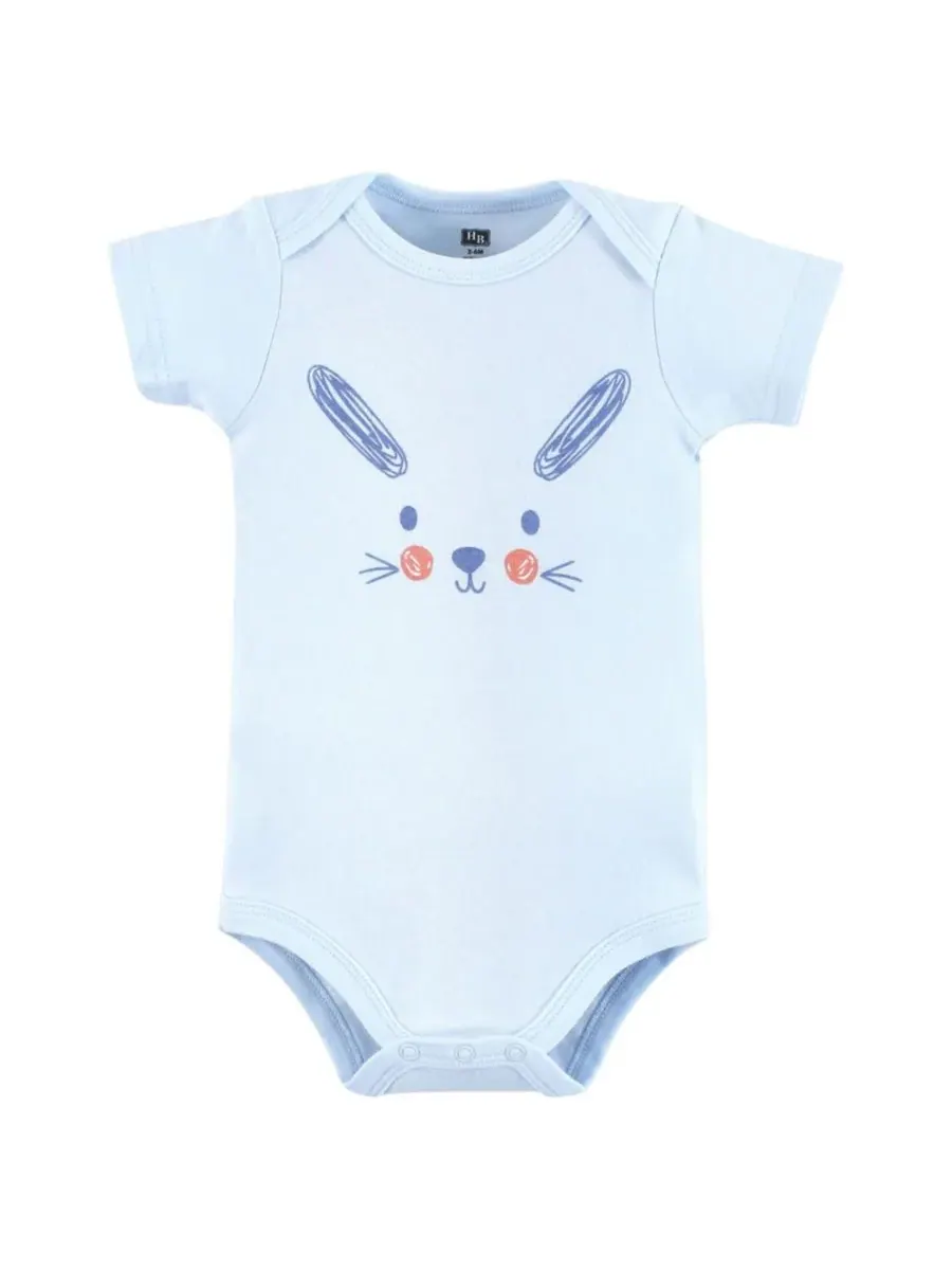 Комплект из трех мягких хлопковых боди Hudson Baby, Egg Hunt — изображение 2 из 5