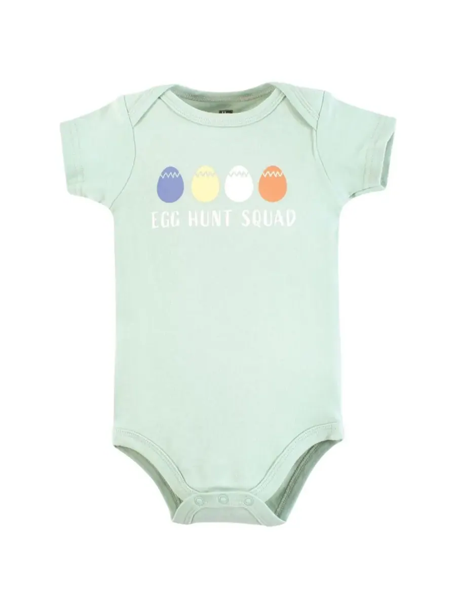 Комплект из трех мягких хлопковых боди Hudson Baby, Egg Hunt — изображение 5 из 5