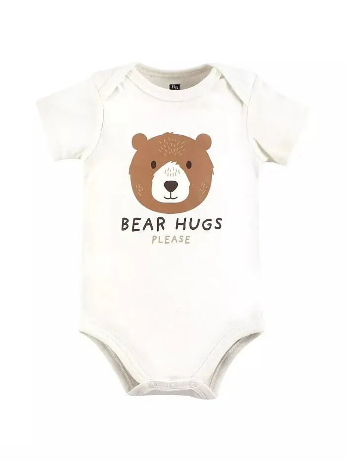 Хлопковые боди для маленьких мальчиков, медвежьи объятия Hudson Baby — изображение 3 из 4