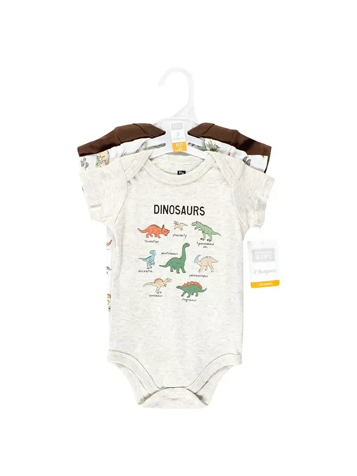 Боди для мальчиков Hudson из хлопка, 3 шт Hudson Baby — изображение 2 из 5