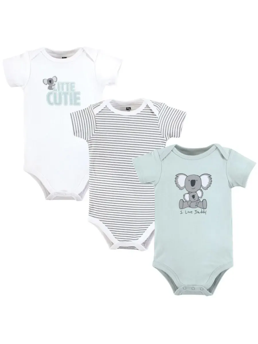 Комплект из трех мягких хлопковых боди Hudson Baby, Daddy Koala — изображение 1 из 5