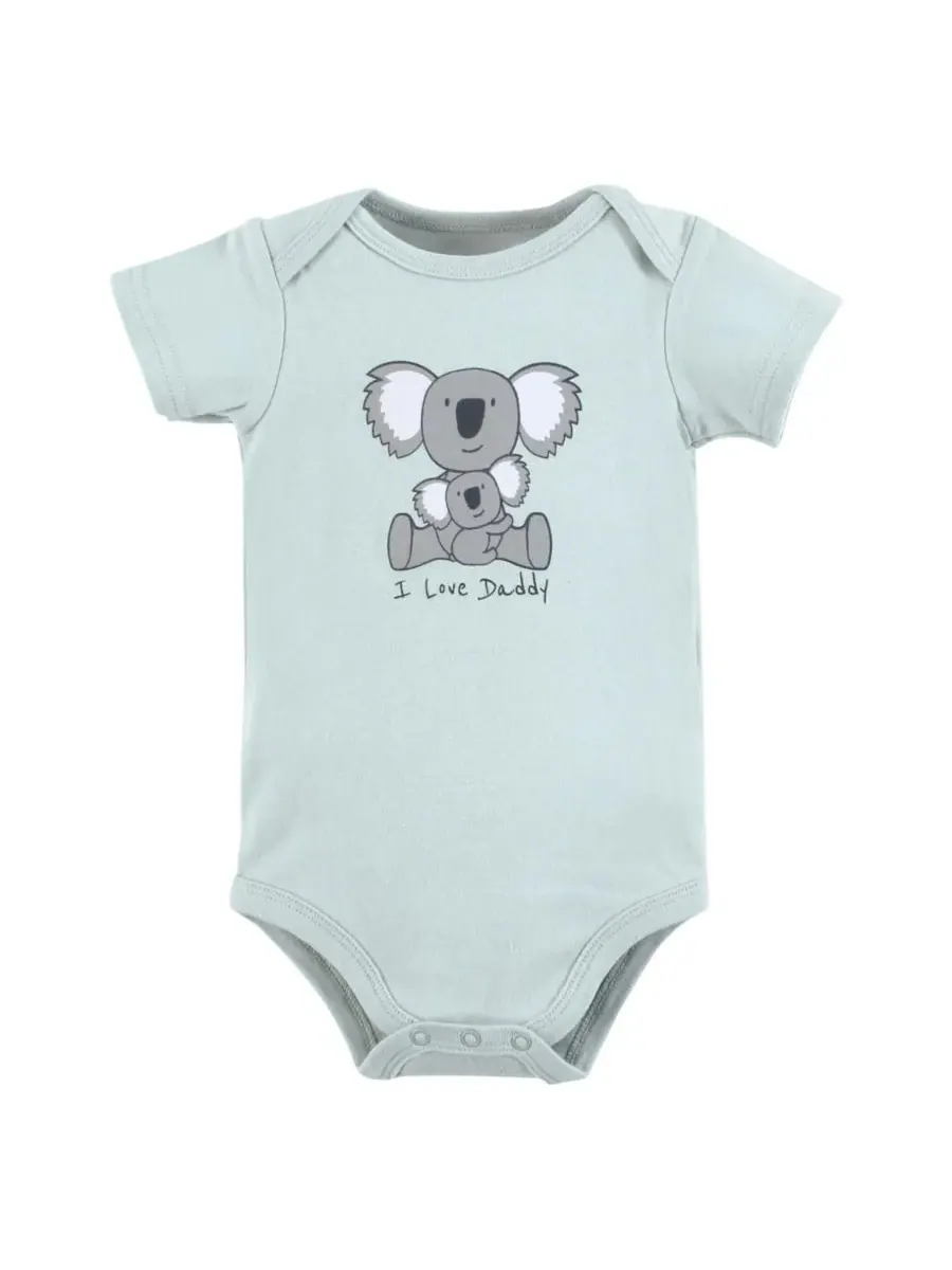 Комплект из трех мягких хлопковых боди Hudson Baby, Daddy Koala — изображение 3 из 5