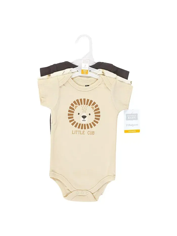 Боди для мальчиков Hudson из хлопка, 3 шт Hudson Baby — изображение 2 из 5