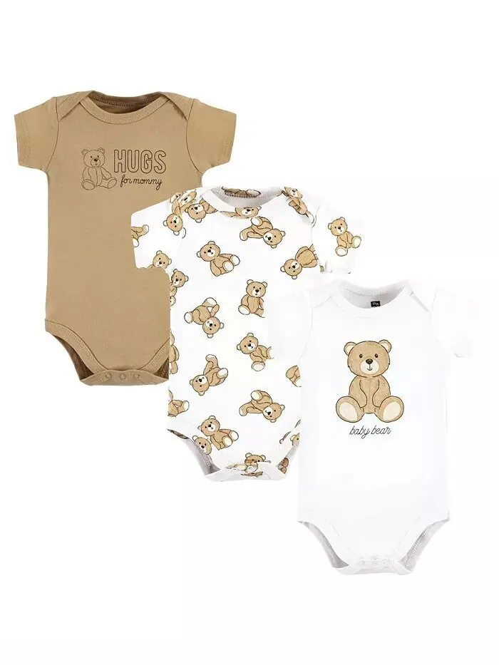 Хлопковые боди для маленьких мальчиков, медвежьи объятия Hudson Baby — изображение 1 из 5