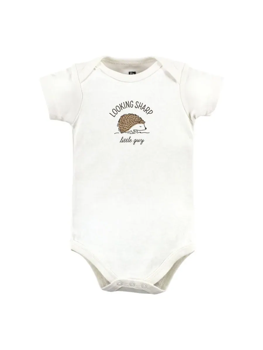 Комплект из трех мягких хлопковых боди Hudson Baby, Forest Fox — изображение 3 из 5