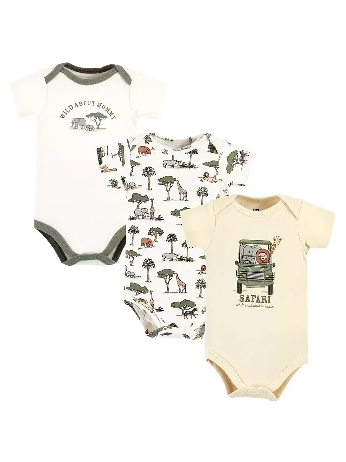 Боди для мальчиков Hudson из хлопка, 3 шт Hudson Baby — изображение 1 из 5