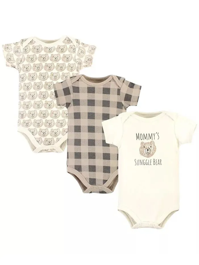 Хлопковые боди для маленьких мальчиков, медвежьи объятия Hudson Baby