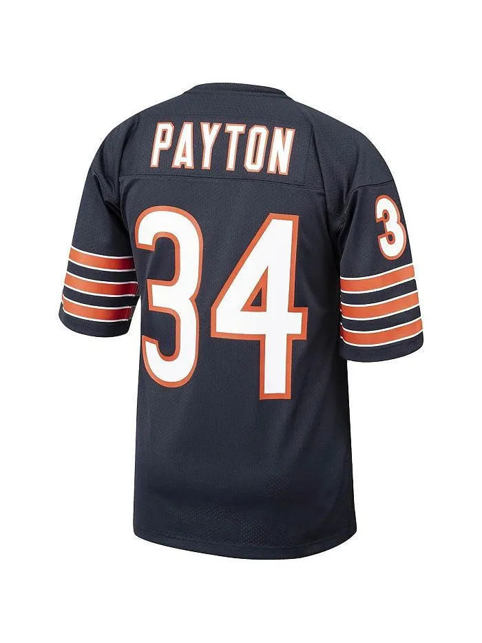 Мужская футболка Walter Payton Navy Chicago Bears 1985 года с подлинным возвратом в отставку для — изображение 3 из 3